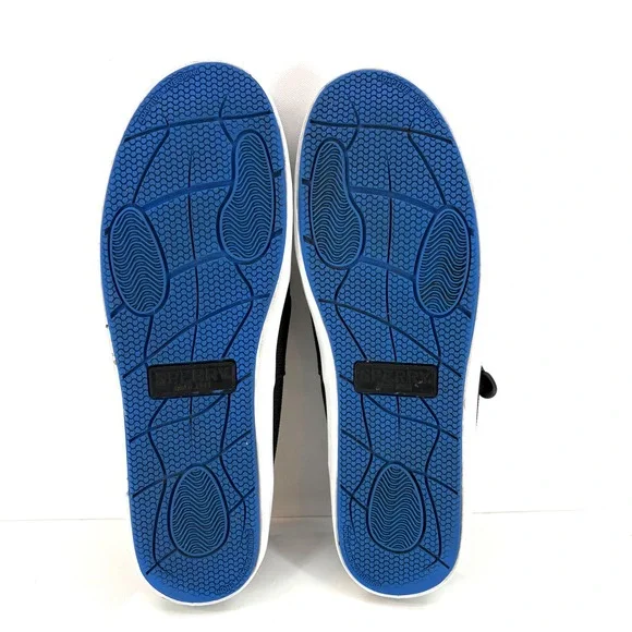 Sperry Deck Men's Size 14 Black Mesh Boat Shoes Sneakers Bungee Laces - Picture 9 of 9